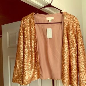 Sequin gold jacket